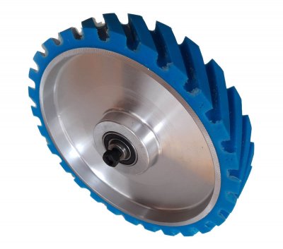 350mm – 14″ Belt Grinder Contact Wheel Serrated Urethane