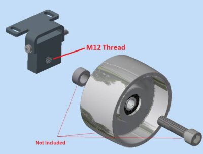 Tracking Wheels Steel Hinge Bracket