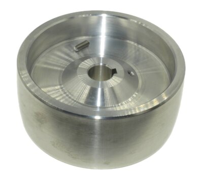 Drive Wheel 128 mm diameter, 55mm wide, 19mm Shaft