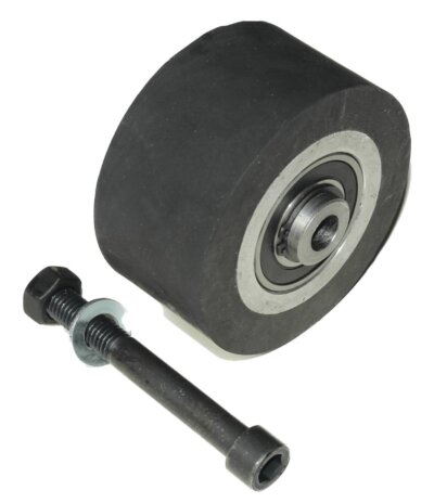 Belt Grinder-4″ /100 mm- Contact Wheel Smooth (Solid)  Rubber-50 mm Wide +Adapter