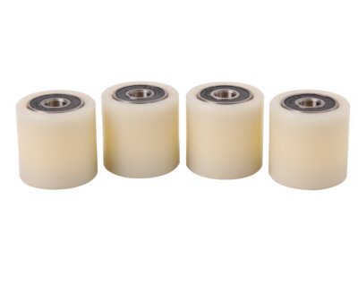 (30-30-8)  Nylon Roller – 30mm Diameter – 30mm Wide – 8mm Bearing / 30 kg Load Capacity (A set of 4 Rollers)