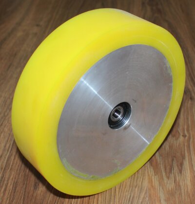 PATENDED  Professional Grade 200 mm/8 inch- Urethane -Contact Wheel – Smooth (Solid) Rubber-50 mm Wide